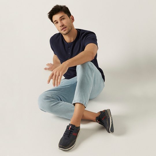 Pikolinos ležérne pánske poltopánky Blue M4U-6046C1