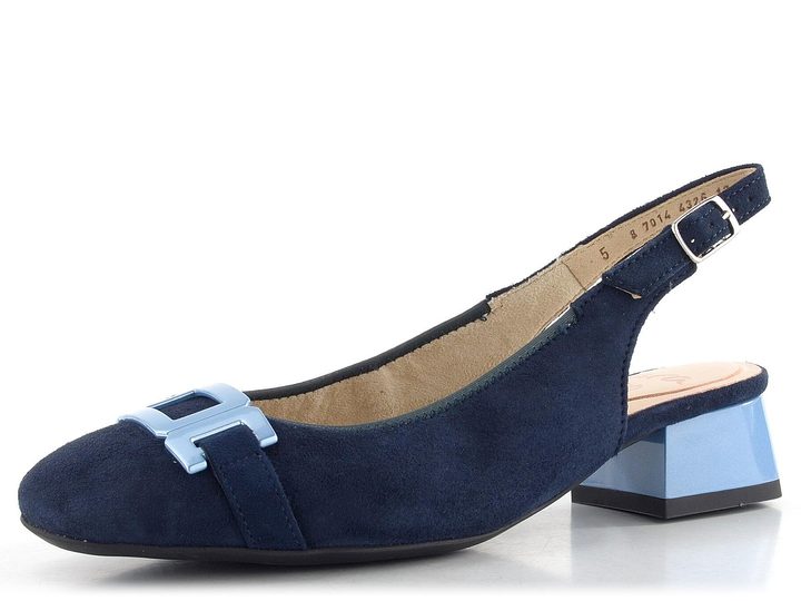 Ara širšie semišové lodičky s voľnou pätou Graz Night 12-20404-14