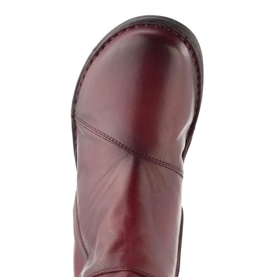 Creator kotník se zipem Siviglia Antique bordo IB 23491