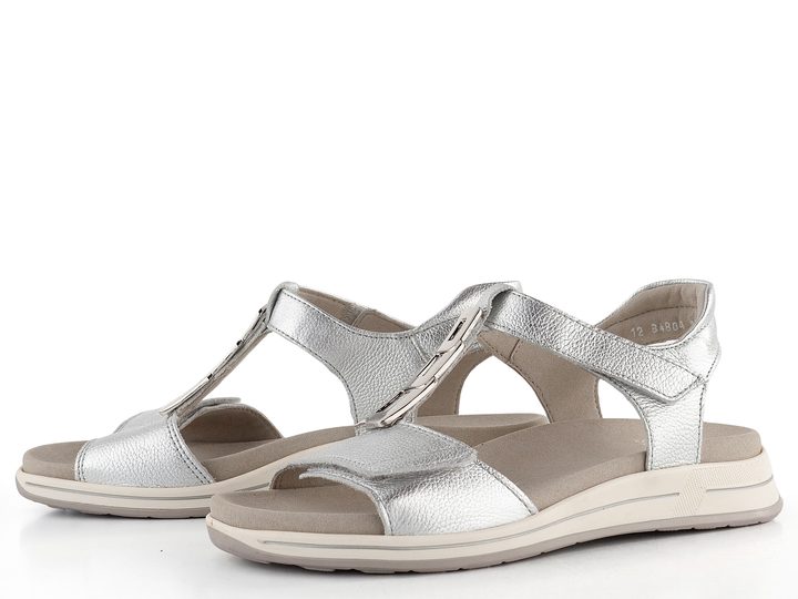 Ara dámske sandále s T-pásikom Osaka Silber 12-34804-12
