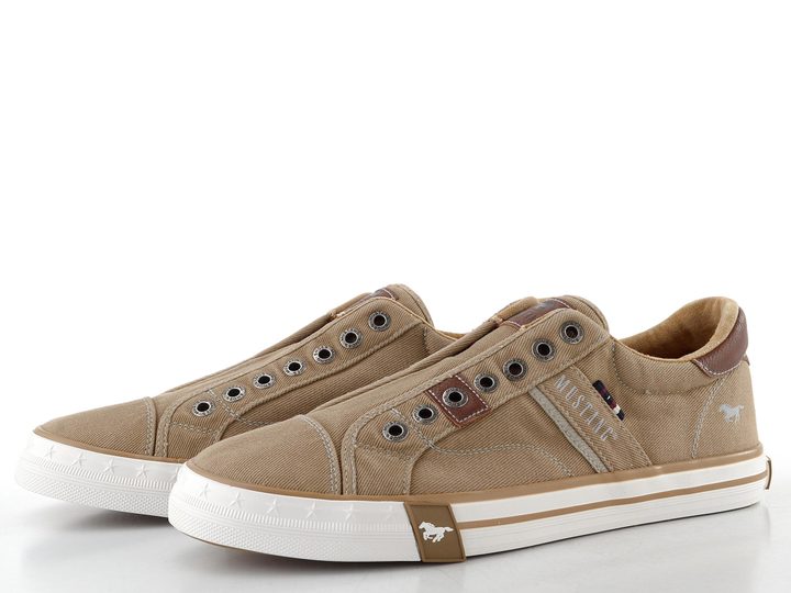 Mustang pánské tenisky bez tkaniček mud 26M0151004