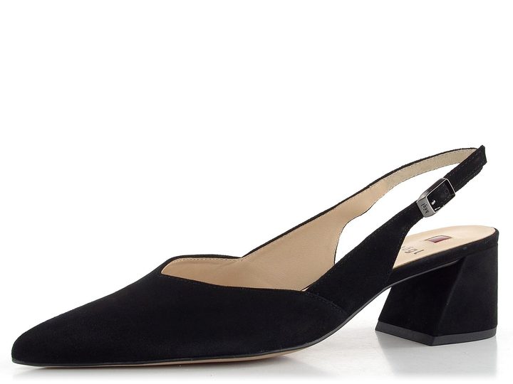 Högl semišové lodičky s voľnou pätou Schwarz  0-104612