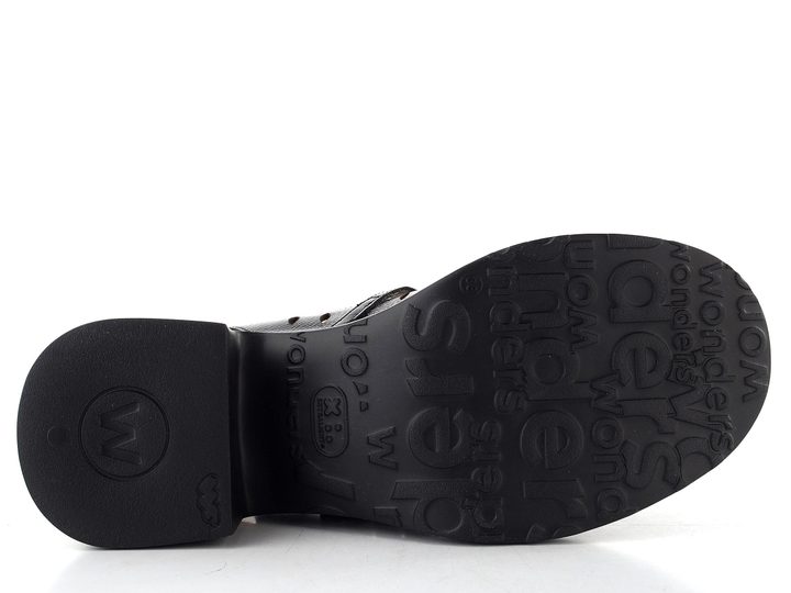 Wonders lakované lodičky s volnou patou negro E-7130