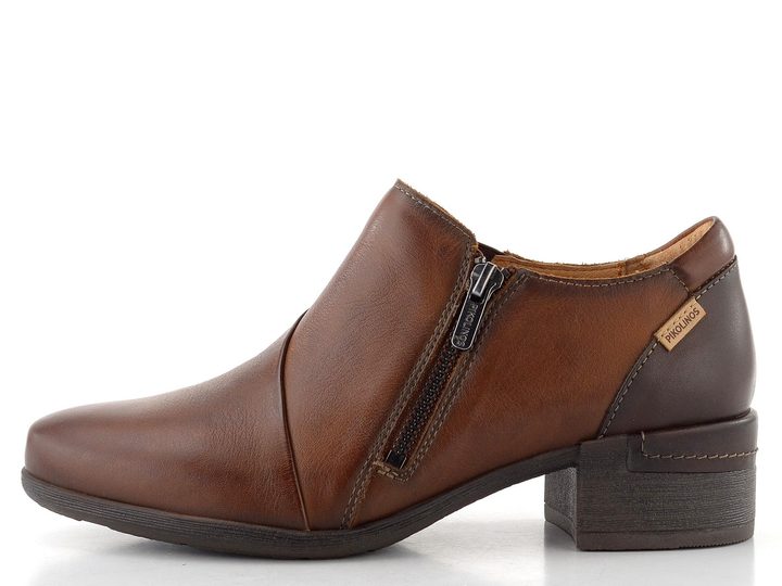 Pikolinos dámské zipové polobotky na podpatku Malaga cuero W6W-5902C1