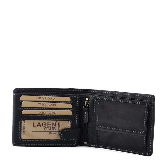 Pánská peněženka kombinovaná černá 511451