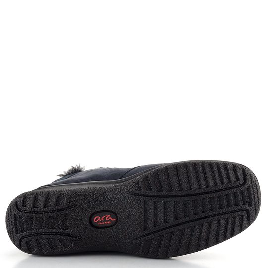 Ara širší kotník se zipem a membránou München Blau/Schwarz 12-48501-62