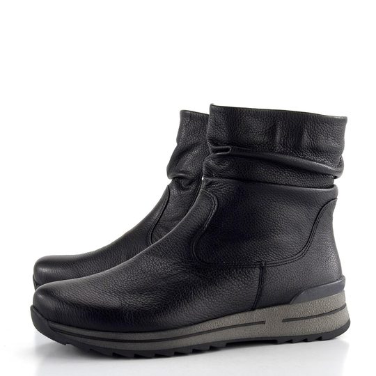 Ara širší řasený kotník černý Osaka-Sport 12-24593-13