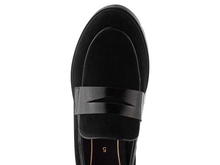 Ara užší semišové mokasíny Cambridge schwarz 12-11229-11