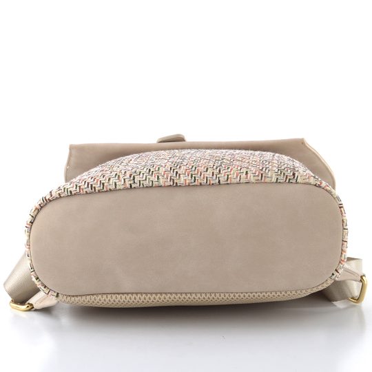 Rieker béžový batoh s klopou beige/ginger H1386-94