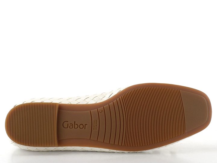 Gabor proplétané kožené baleríny latte 84.145.20