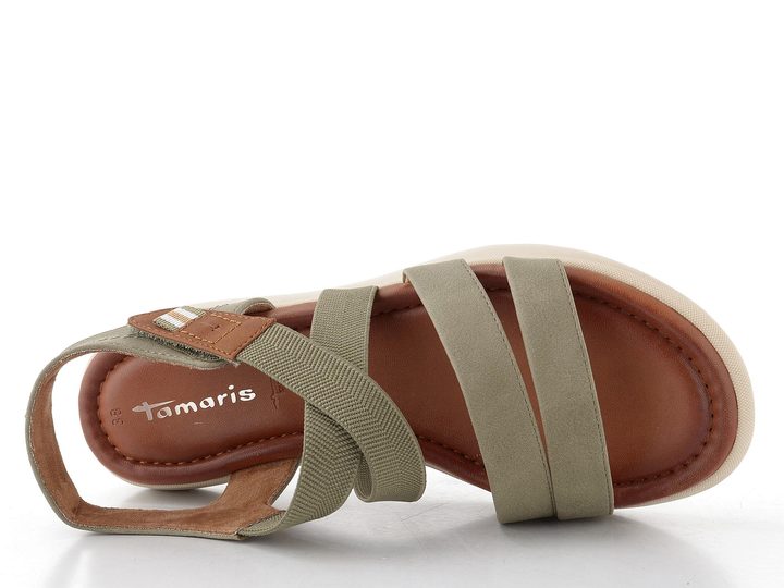 Tamaris sandály olive 1-28726-46