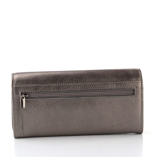 Kožená dámská peněženka velká dk. silver LG720M