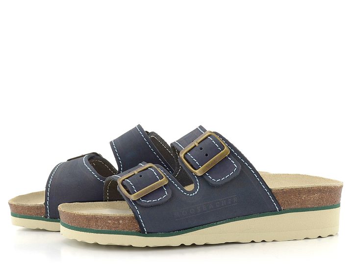 Moosbacher fuzbetové šľapky Farn modrá 485