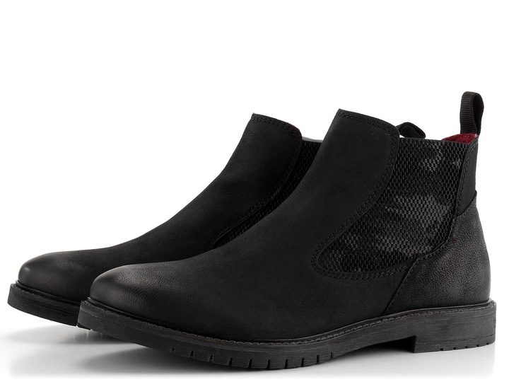 Bugatti pánska chelsea členková obuv čierna 331-83739-5500