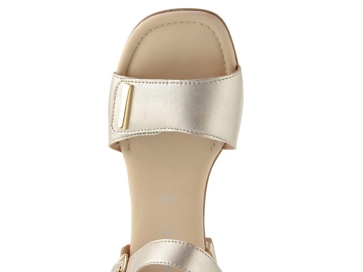 Remonte sandály na podpatku palegold D1K54-90