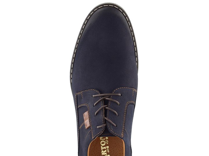 Barton pánské nubukové polobotky tmavě modré 0702