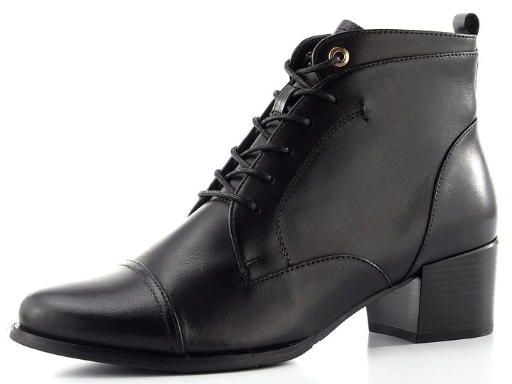 Regarde šněrovací kotník na podpatku Jolene-36 black