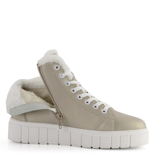 Rieker Revolution členková obuv na platforme svetlá W1071-90