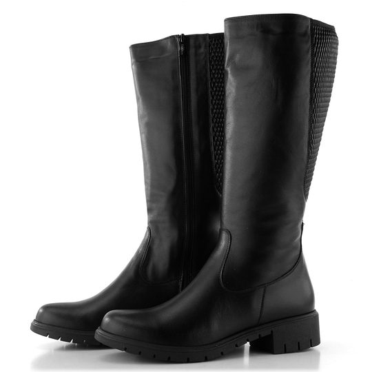 Barton extra široké černé kozačky 24418