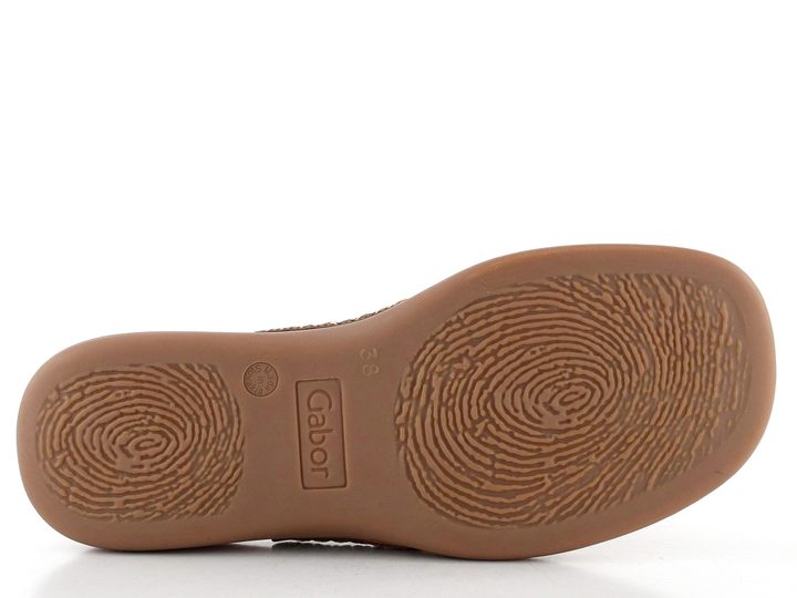 Gabor hnědé pantofle žabky Peanut 03.700.24