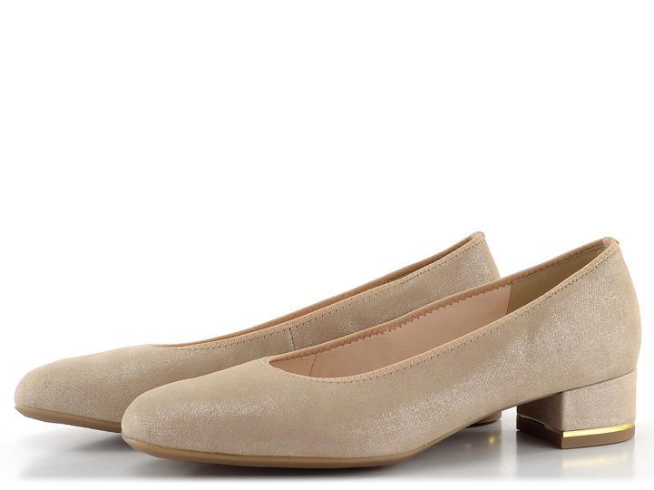 Ara širšie metalické lodičky Graz Sand 12-21838-07