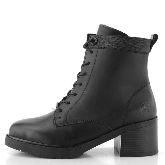 Rieker šněrovací kotník na podpatku černý Y5201-00