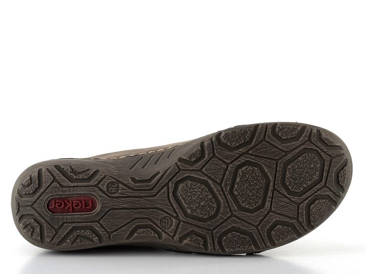 Rieker šněrovací kotník se zipem šedý 52514-42