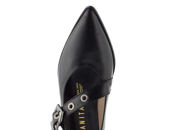 Hispanitas lodičky s nártovým páskem Turin black HI254196