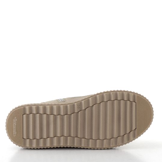 Tamaris šněrovací kotník na platformě champagne 1-26277-45