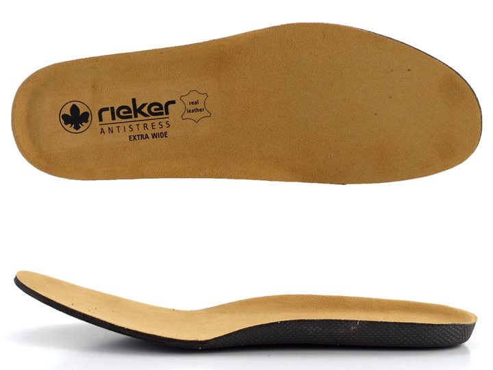 Rieker vzdušné polobotky s páskem na suchý zip hnědé 03578-24