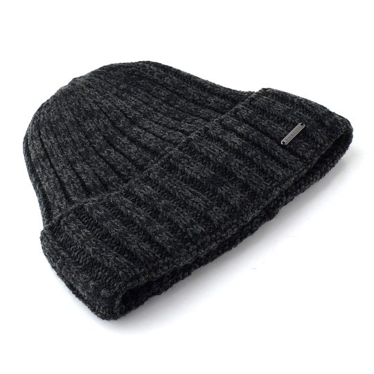 Bugatti pánská pletená čepice melírovaná charcoal 629312-980