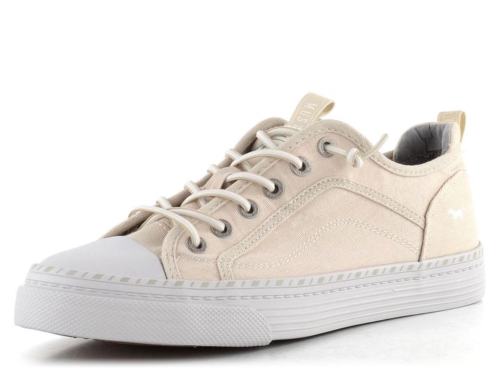 Mustang plátěné tenisky na platformě ivory 1376-308-243