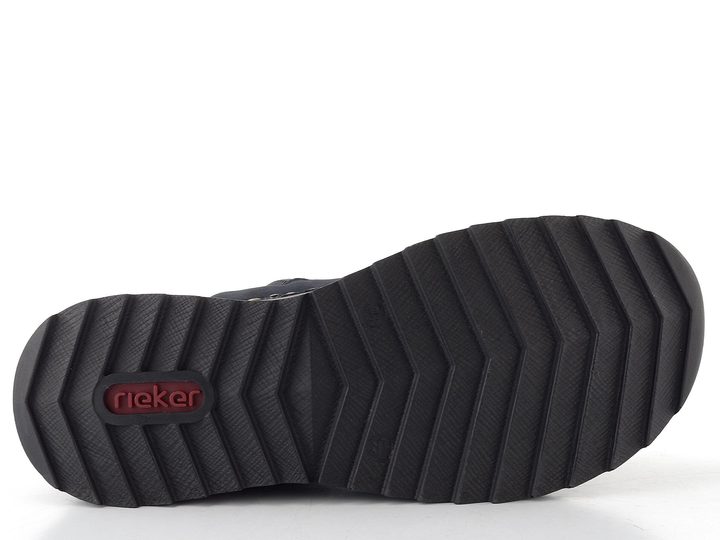 Rieker šnurovacia členková obuv s nápletom tmavo modrá 51523-14