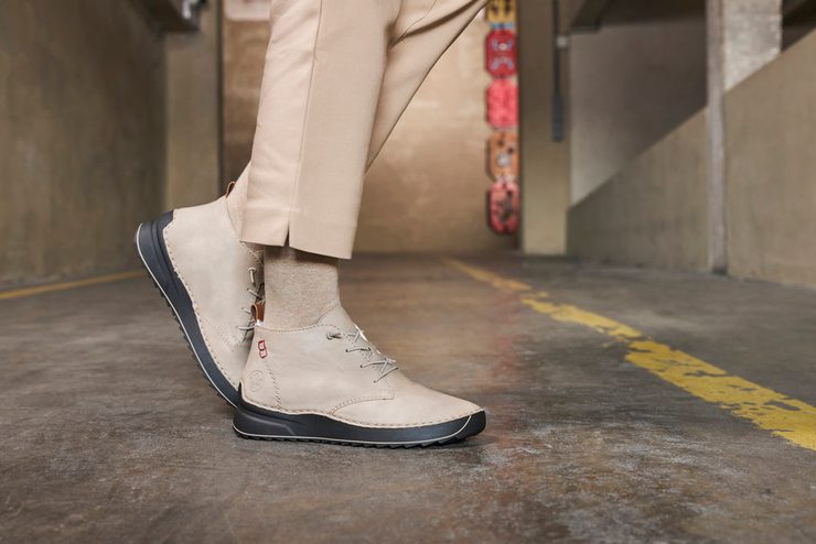 Rieker kotník na vyšší podešvi béžový 51510-60