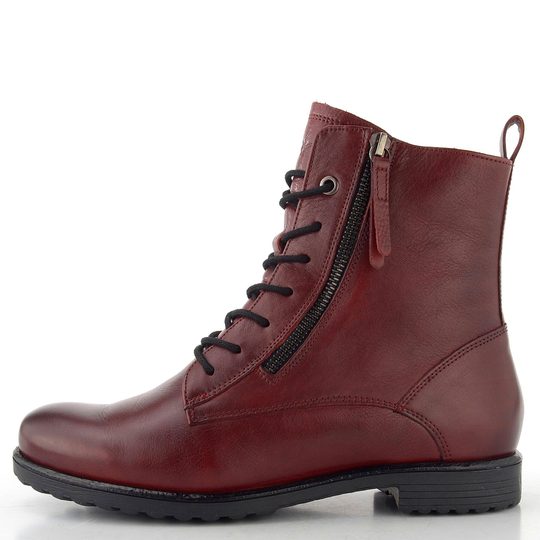 Ara šněrovací kotník se zipy Liverpool wildberry 12-39520-19