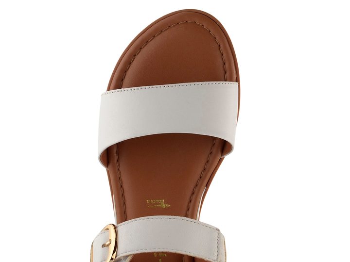 Tamaris kožené sandále biele 1-28133-44