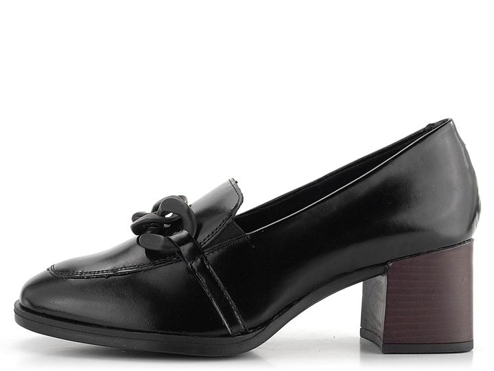 Remonte lodičky na širokém podpatku černé D0V00-01