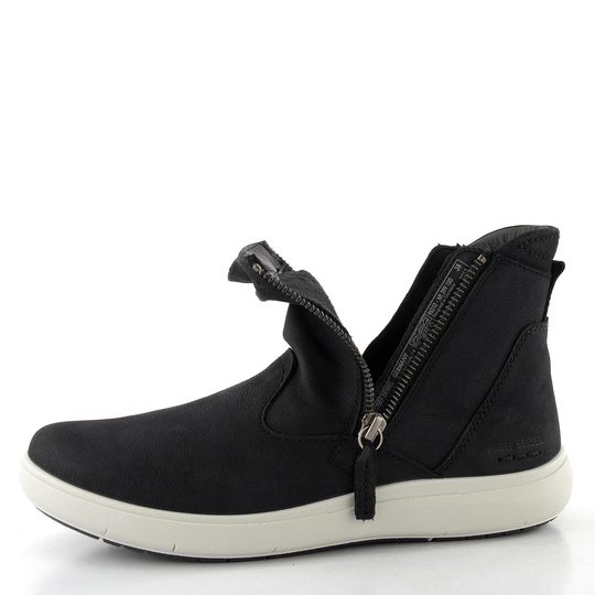 Josef Seibel černý řasený kotník se zipem černý 96312MI399