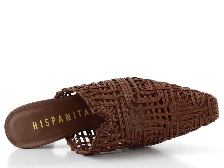 Hispanitas pantofle s podpatkem a plnou špičkou Amapola Avellana HV264789
