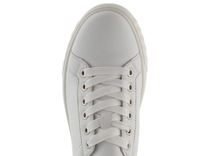 Ara širšie poltopánky na platforme Monaco biele 12-46523-04