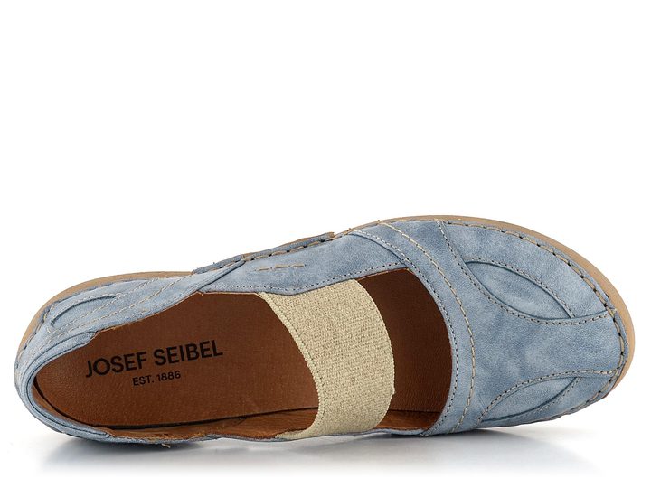 Josef Seibel baleríny s pružinkou na nártu jeans modré 59689258
