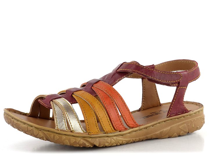 Josef Seibel páskové sandály rot-multi 74102159