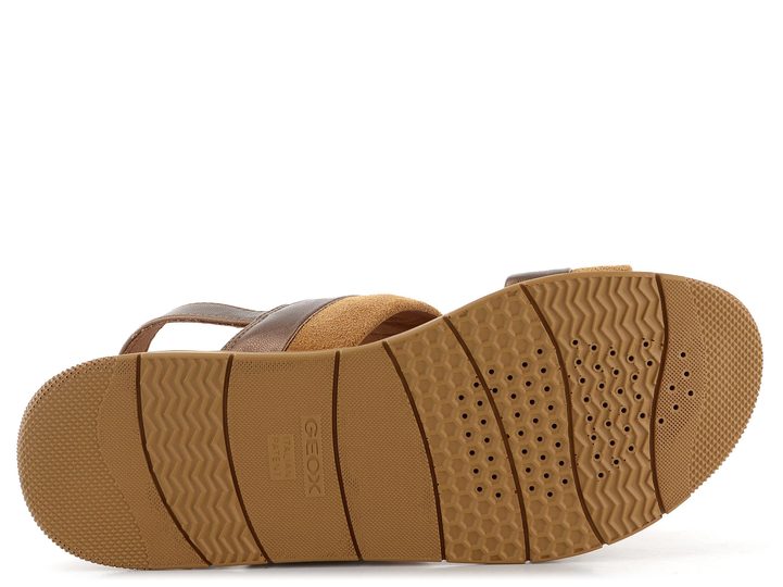 Geox pásikové sandále Dandra Bronze/Camel D35NNA0AJ22C6E5F