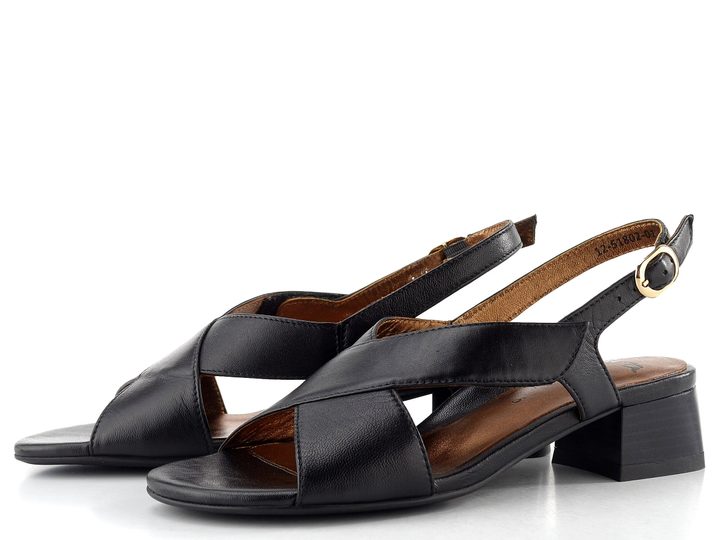 Ara dámské široké sandály na podpatku Graz schwarz 12-51802-01