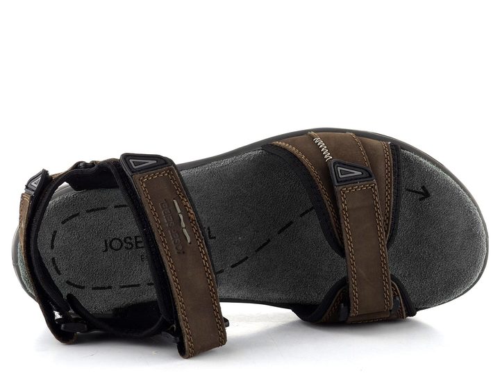 Josef Seibel sandály se suchými zipy hnědé 57201TE10