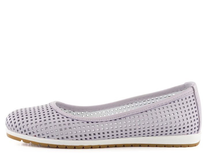 Looke perforované baleríny Carrolin light purple L0601_65