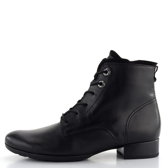 Gabor širšia šnurovacia členková obuv čierna 52.715.57