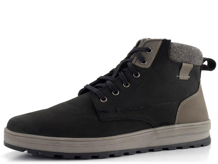 Klondike pánska sneakers členková obuv čierna 92402 Black/Grey