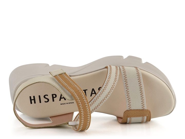 Hispanitas sandále na platforme Jamaica Desert/Nata CHV243459