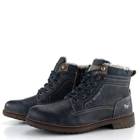 Mustang pánský vyteplený kotník Navy 4201-602-820